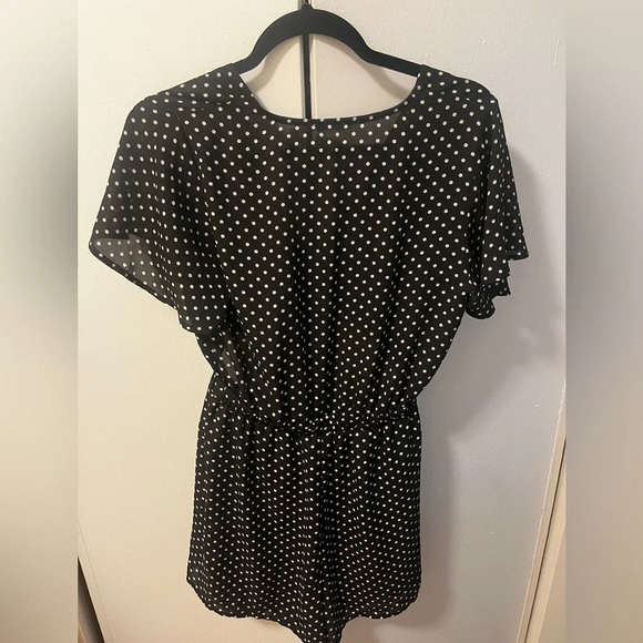 Urban outfitters black polka dot romper - Picture 7 of 8